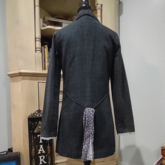 Free People Plaid & Paisley Jacket with kick-pleat - Picture 8 of 17